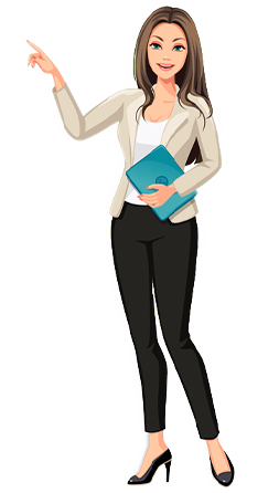 standing girl vector